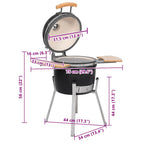 Kamado Barbacoa Parrilla Quemador Cerámica 33 Cm