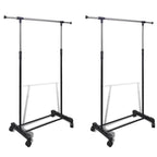 Perchero ajustable para ropa 1 barra 2 unidades