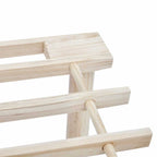 Zapatero de 4 alturas 2 unidades madera maciza de abeto