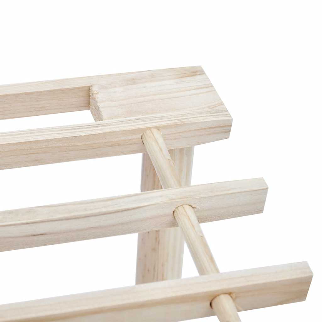 Zapatero de 4 alturas 2 unidades madera maciza de abeto