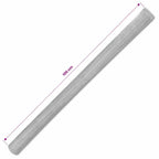Malla mosquitera de aluminio plateada 100x500 cm
