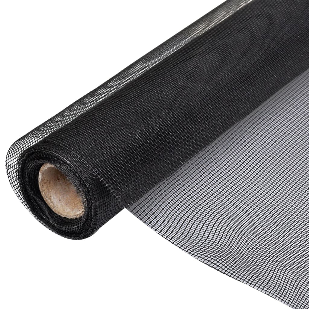 Malla mosquitera de fibra de vidrio gris 100x1000 cm