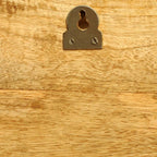 Estantes de pared 2 uds madera maciza