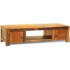 Mueble de TV con 2 puertas de madera reciclada estilo vintage