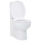 Inodoro WC de esquina cerámica blanco