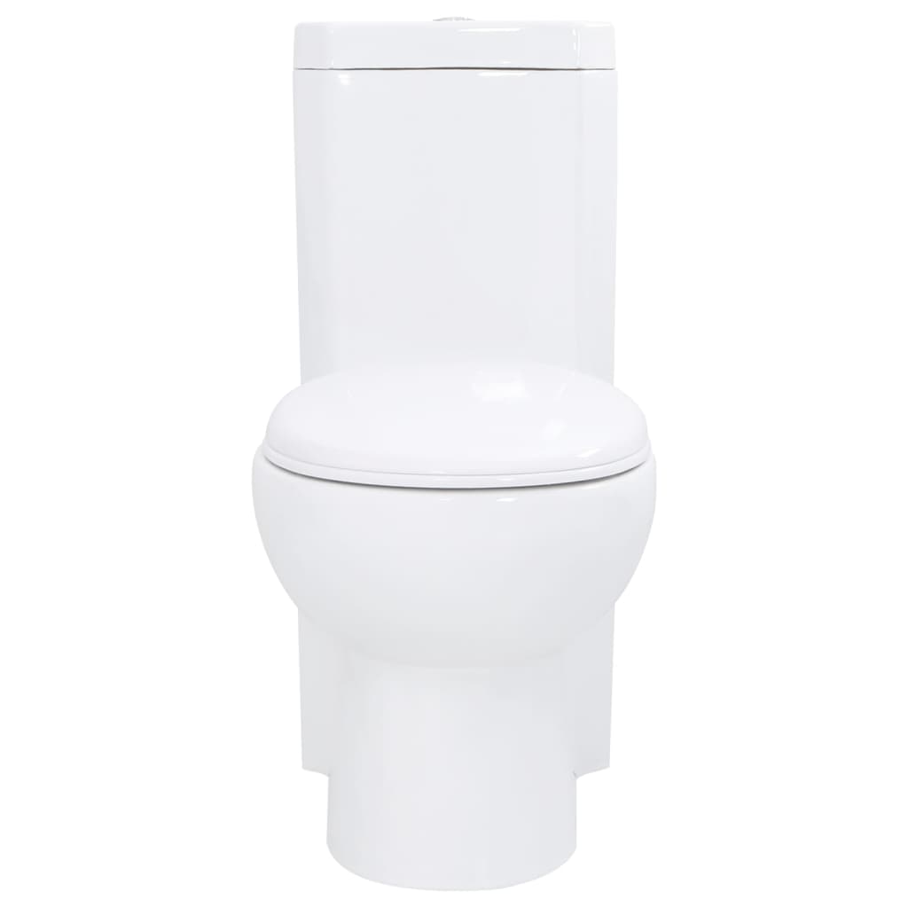 Inodoro WC de esquina cerámica blanco