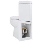 Inodoro WC de esquina cerámica blanco