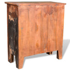 Mueble aparador de madera maciza reciclada con 4 cajones