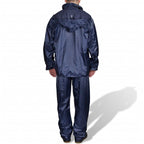 Chubasquero impermeable pantalón sudadera hombre azul marino L