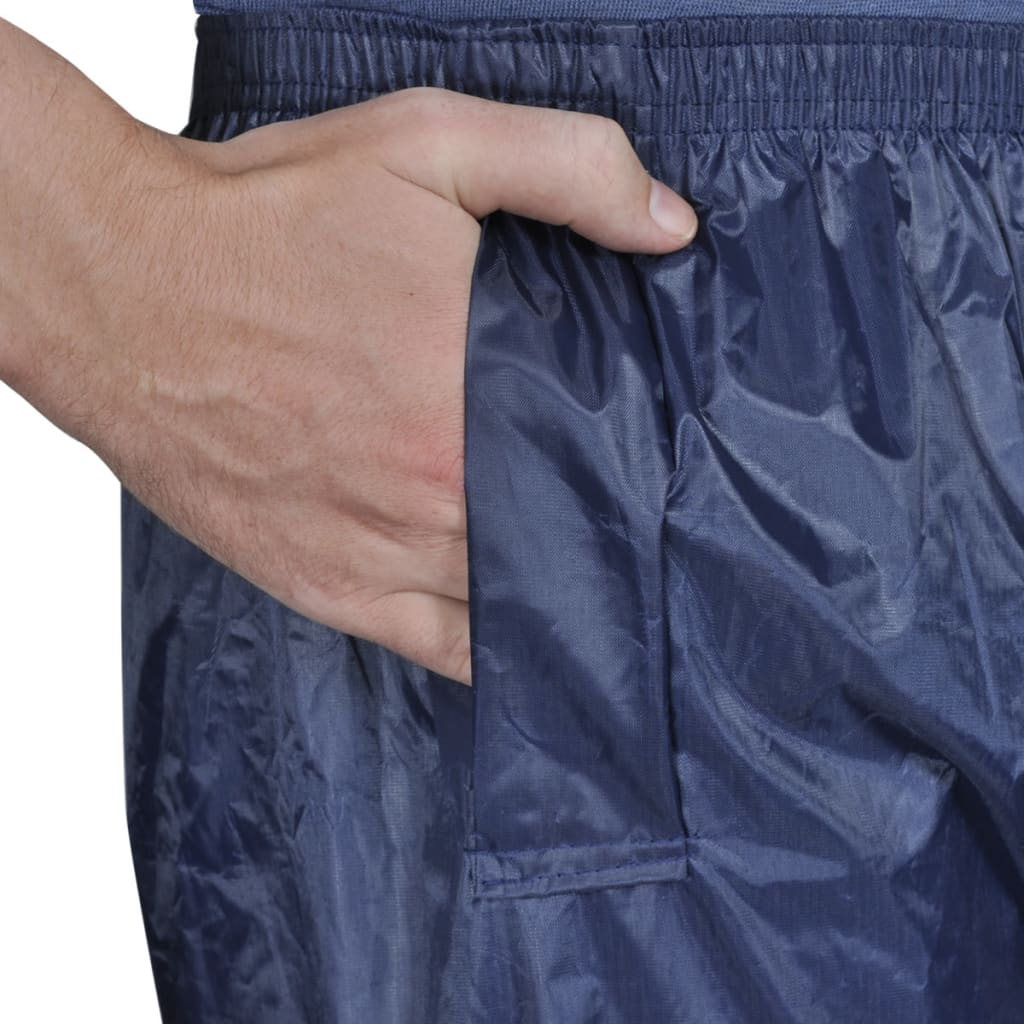 Chubasquero impermeable pantalón sudadera hombre azul marino L