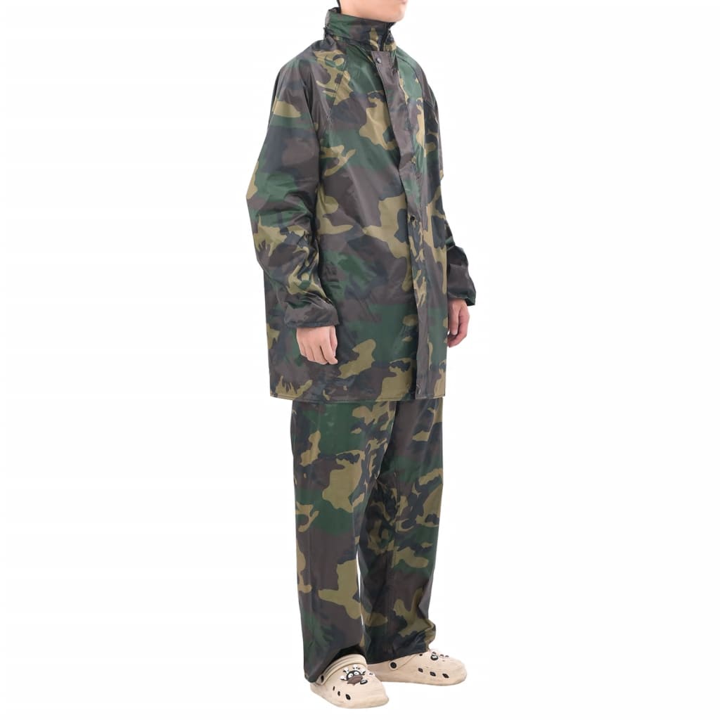 Chubasquero impermeable pantalón sudadera hombre azul marino L