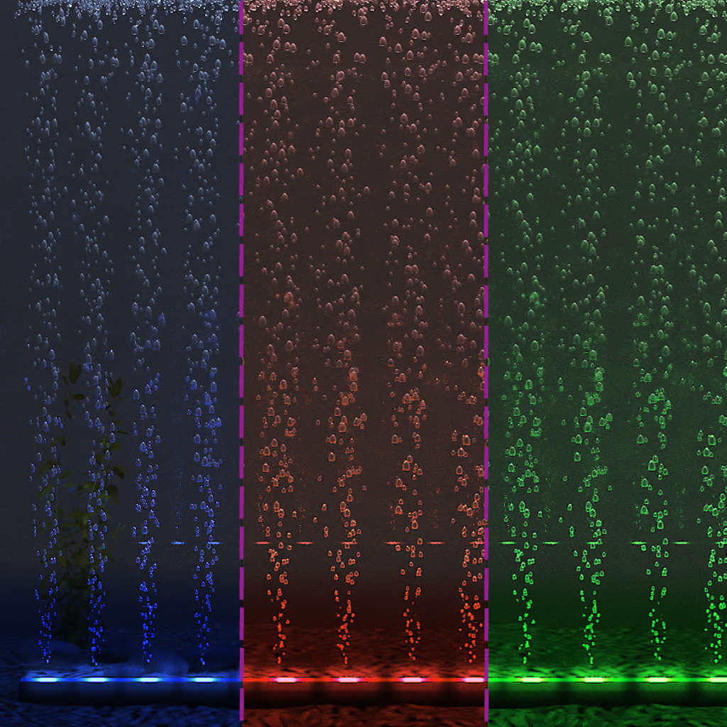 Lámpara de burbujas de acuario RGB 107 cm