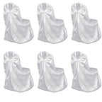 Set de 6 Fundas blancas para sillas, banquetes y bodas