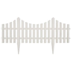 Borde divisor de césped blanco 17 piezas / 10 m