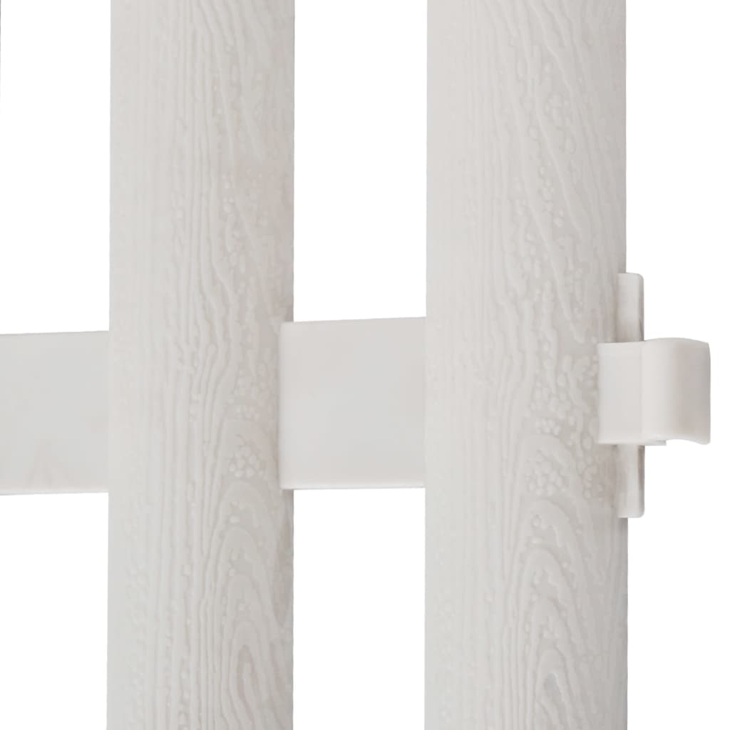 Borde divisor de césped blanco 17 piezas / 10 m
