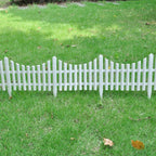 Borde divisor de césped blanco 17 piezas / 10 m