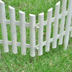 Borde divisor de césped blanco 17 piezas / 10 m