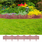 Borde divisor de césped blanco 17 piezas / 10 m