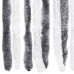 Cortina mosquitera gris y blanco chenilla 100x220 cm