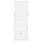 Zapatero blanco con 5 compartimentos