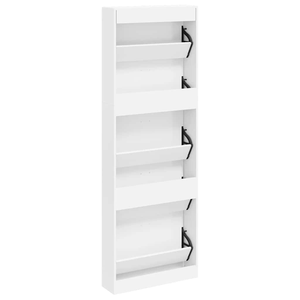 Zapatero blanco con 5 compartimentos