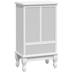 Mueble de 5 cajones y 2 estantes blanco