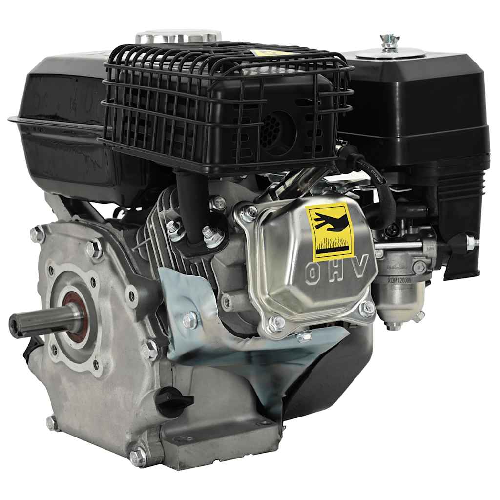 Motor de gasolina negro de 6,5 HP y 4,8 kW