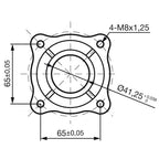 Motor de gasolina negro de 6,5 HP y 4,8 kW