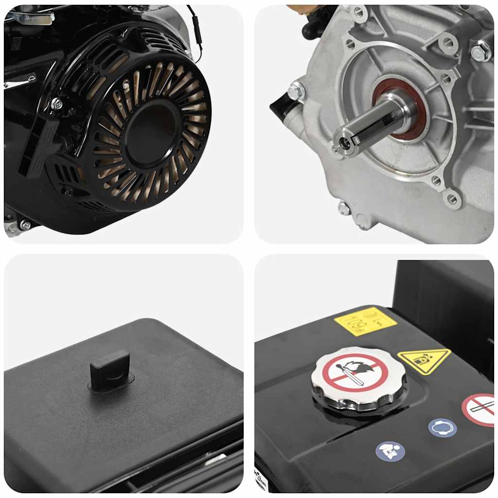 Motor de gasolina 15 HP 11 kW negro