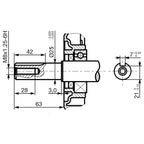 Motor de gasolina 15 HP 11 kW negro