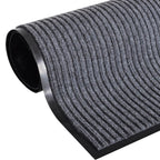 Felpudo gris 90 x 150 cm PVC