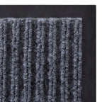 Felpudo gris 90 x 150 cm PVC
