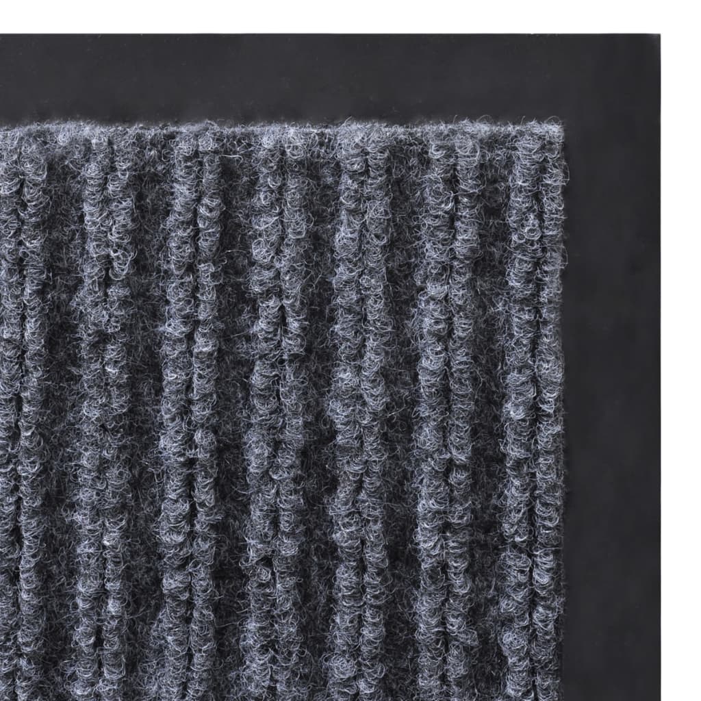 Felpudo gris 90 x 150 cm PVC