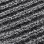Felpudo gris 90 x 150 cm PVC