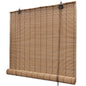 Persiana enrollable de bambú color natural 100x220 cm
