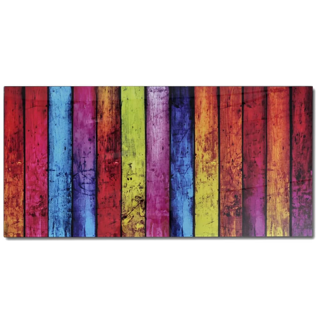 Mesa de centro con superficie con estampado de arco iris