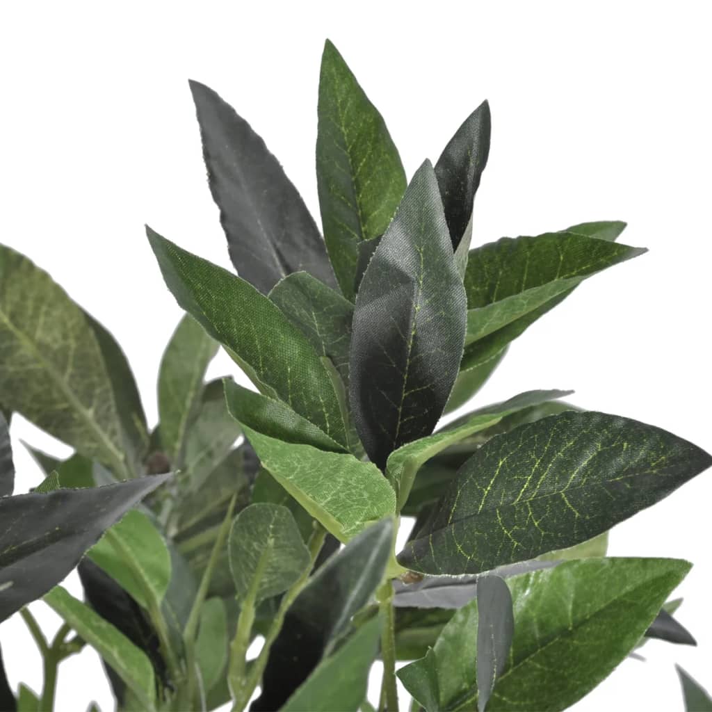 Árbol de laurel artificial con maceta, 120 cm de alto