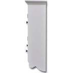 Armario de cocina de pared de madera y puerta de vidrio blanco
