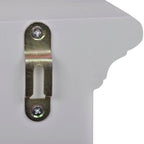 Armario de cocina de pared de madera y puerta de vidrio blanco