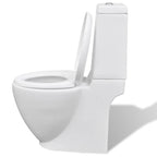Juego de váter WC y bidé de cerámica blanco