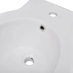 Juego de váter WC y bidé de cerámica blanco