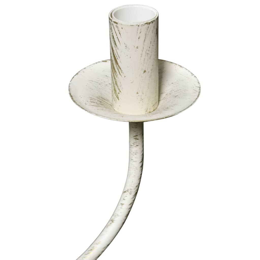 Lámpara de araña antique metal blanco 8 bombillas E14