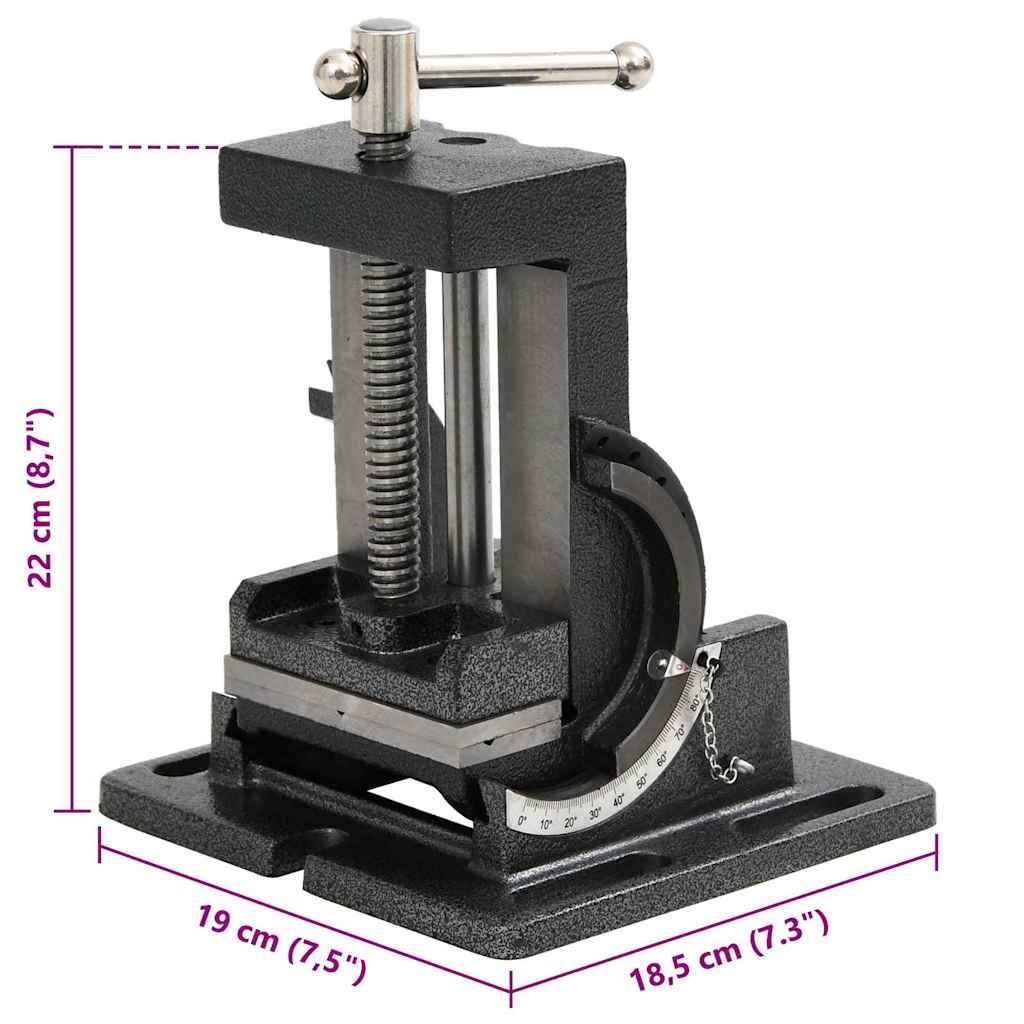Tornillo de banco inclinable manual 110 mm