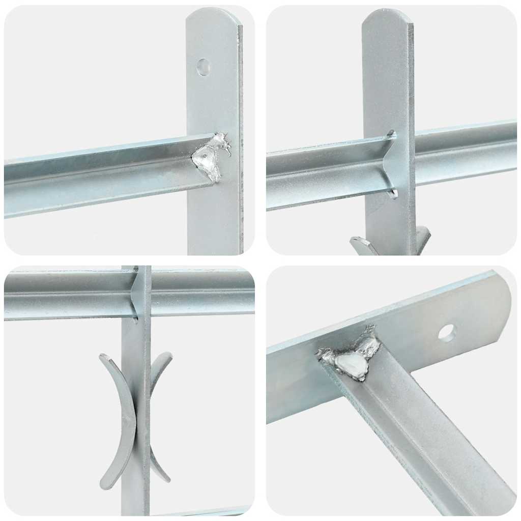 Reja de seguridad ajustable ventana con 2 barras 1000-1500 mm