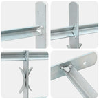 Reja de seguridad ajustable ventana con 2 barras 1000-1500 mm