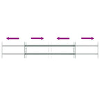 Reja de seguridad ajustable ventana con 2 barras 1000-1500 mm