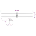 Reja de seguridad ajustable ventana con 2 barras 1000-1500 mm