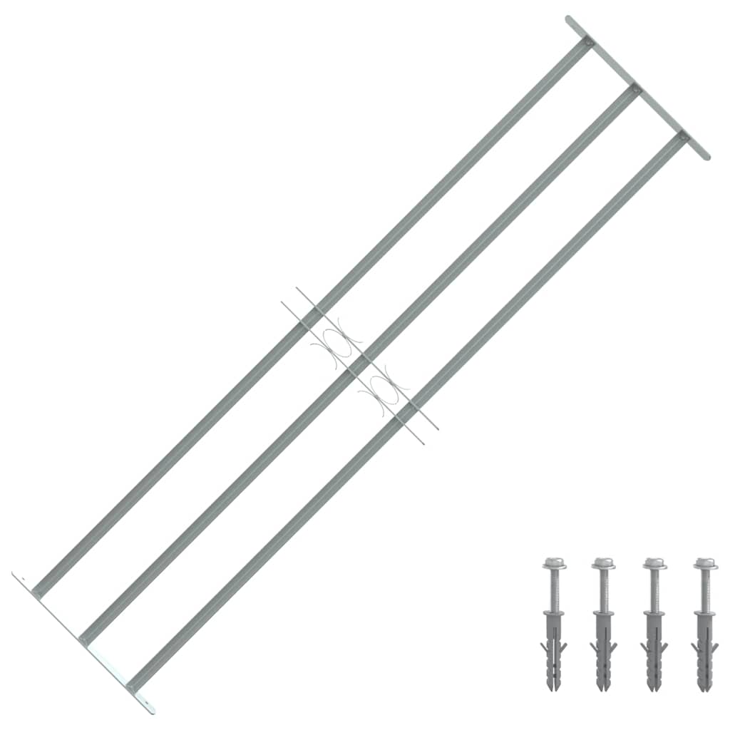 Reja de seguridad ajustable ventana con 2 barras 1000-1500 mm