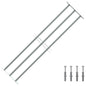 Grelha de segurança ajustável para janela com 2 barras 1000-1500 mm