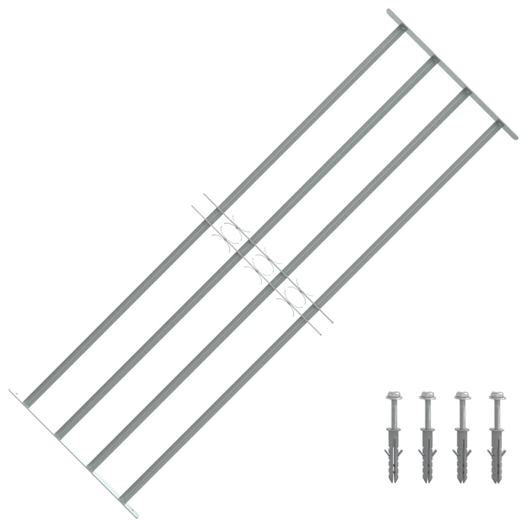 Reja de seguridad ajustable ventana con 2 barras 1000-1500 mm